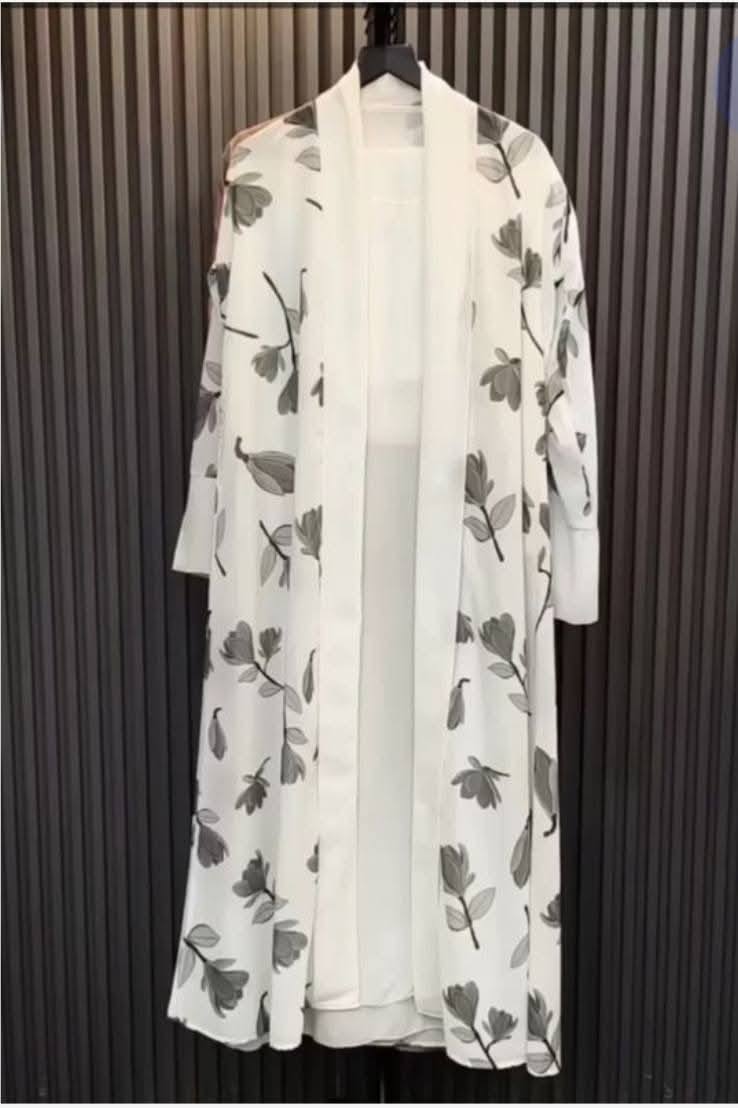 Premium Digital Print Double Cuti Abaya